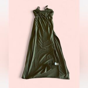 Derek Heart Olive Green Maxi Dress